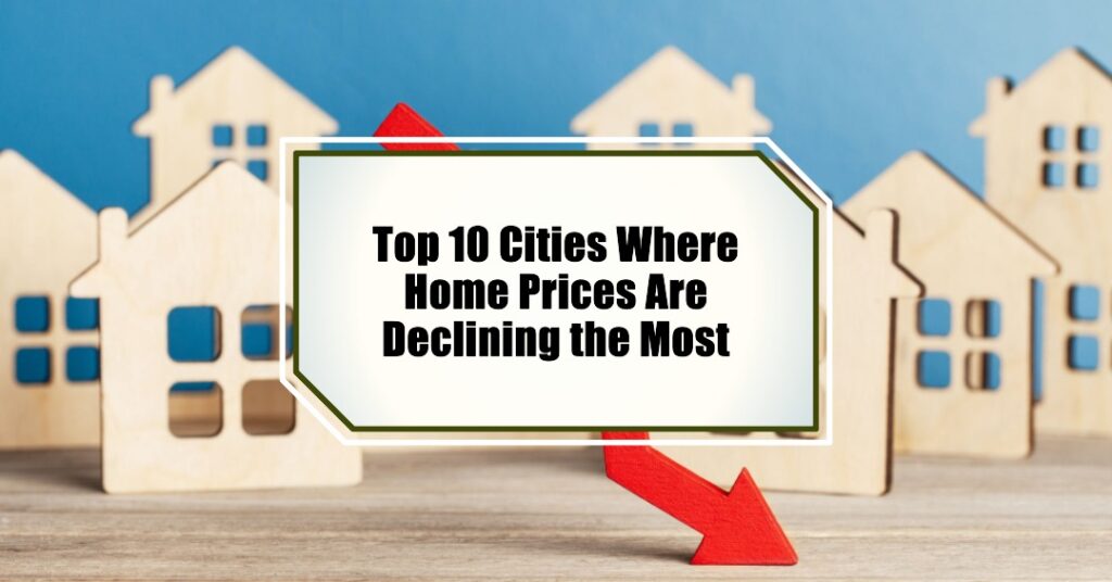 Cities with the sharpest home price drops