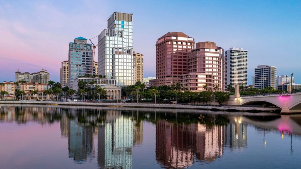 Elevated dining experience at palm beach post building