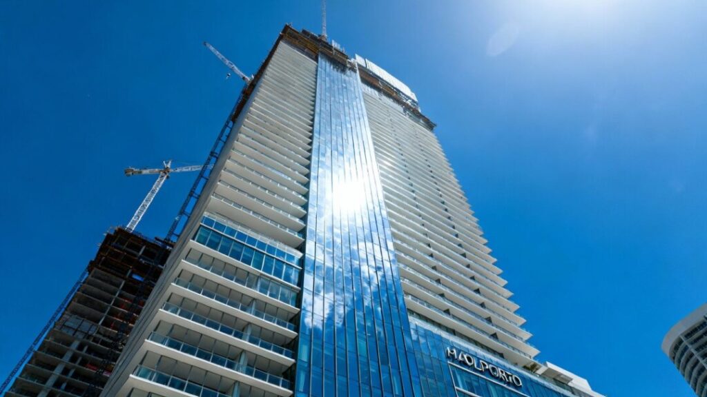 Waldorf Astoria Miami construction milestone.