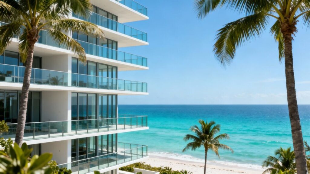 Ritz-Carlton Residences South Beach exterior with ocean view.