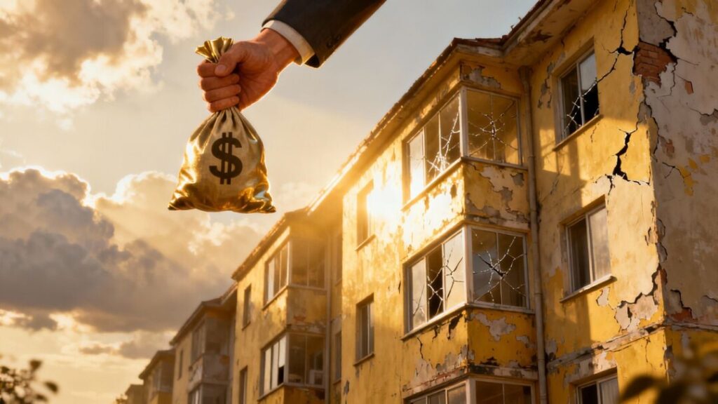 Condo owner receiving financial aid for special assessments.
