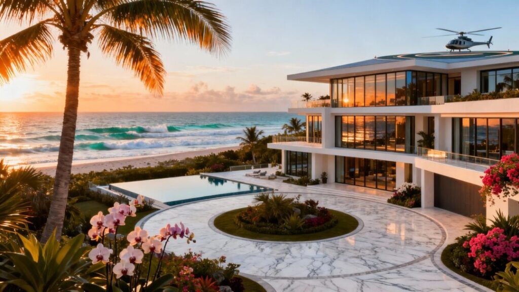 Larry Ellison's Florida estate with ocean view.
