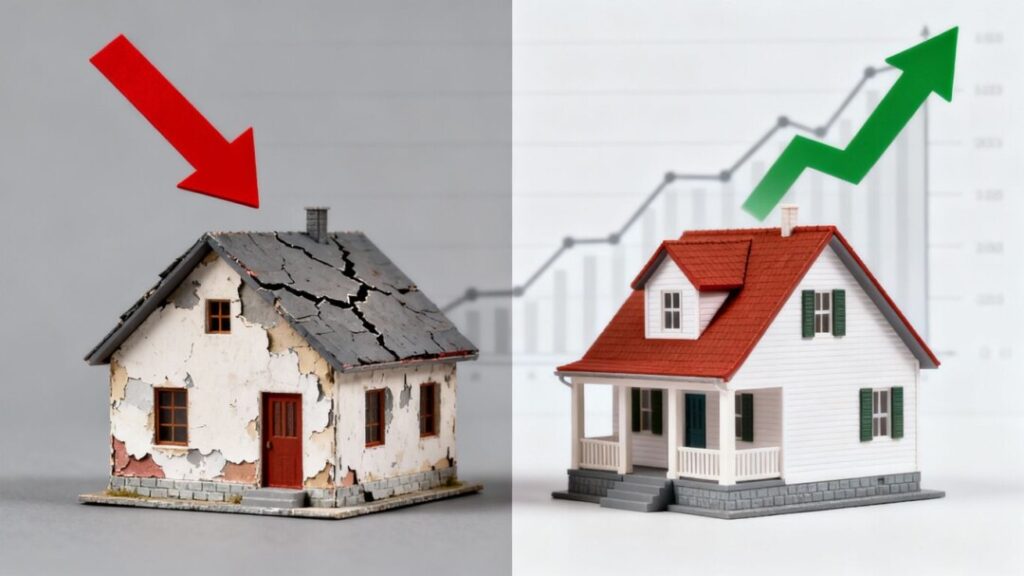 Housing market with interest rate changes.