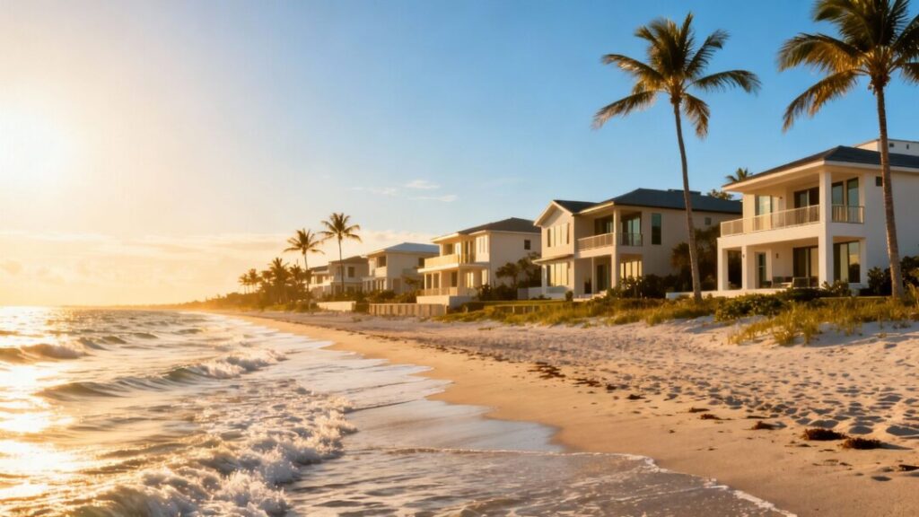 Florida homes by the ocean, symbolizing market stability.