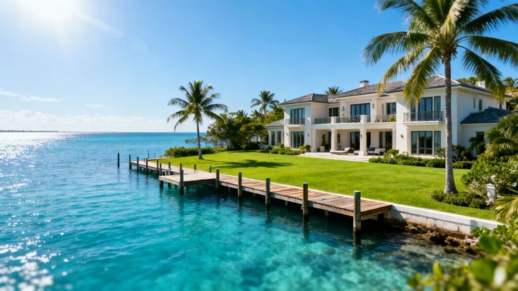 Luxury waterfront mansion on Florida's Treasure Coast.