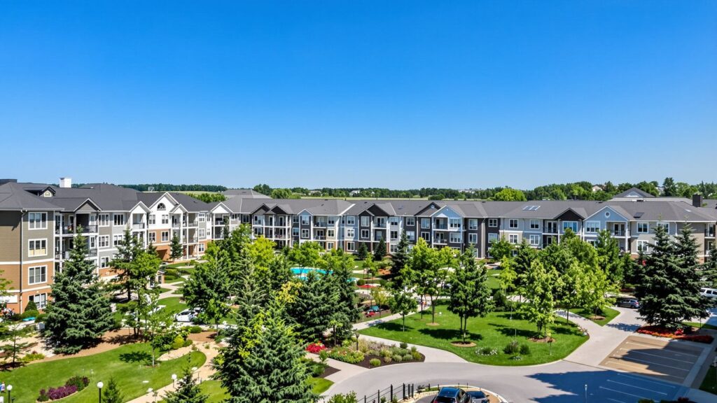 South Florida apartment complex with multiple buildings and landscaping.
