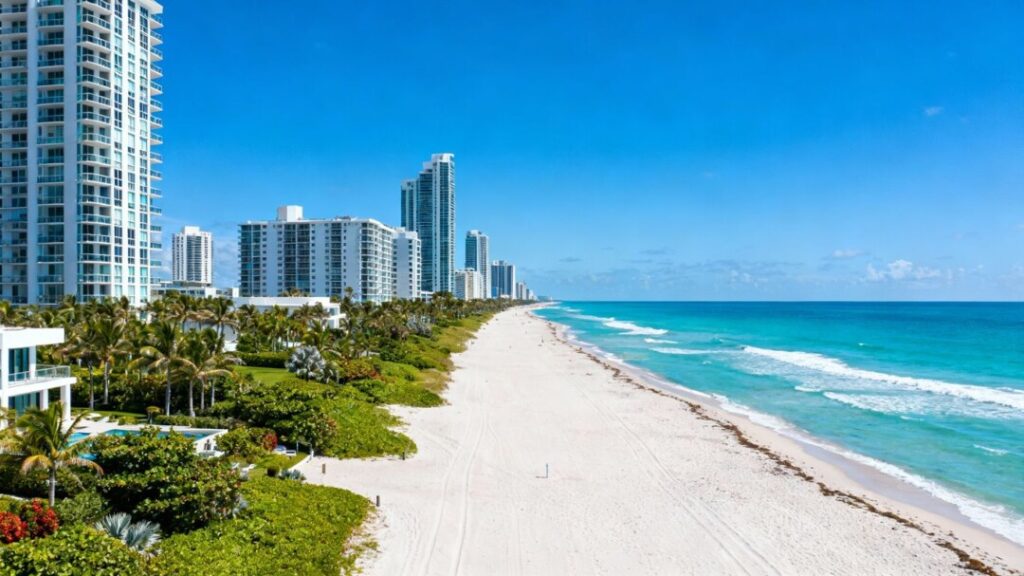 Luxury condos in Surfside and Bal Harbour with ocean views.