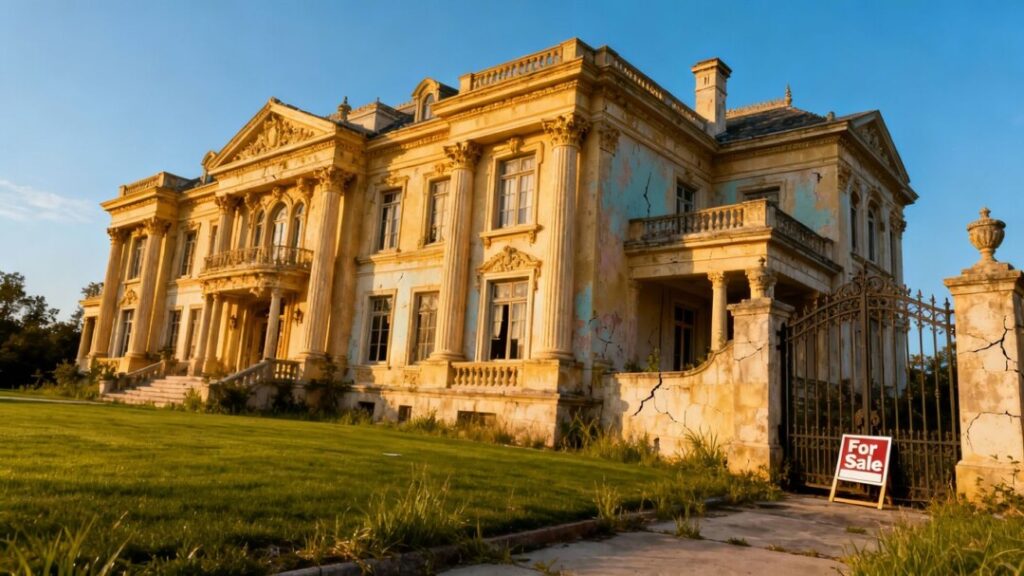 Luxury mansion exterior, Florida real estate.