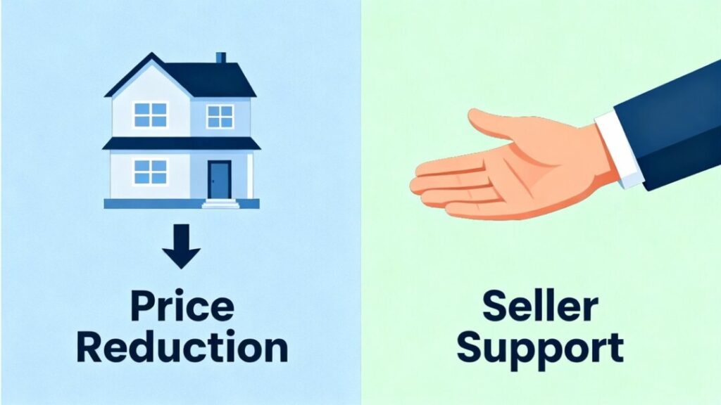 House price cuts versus seller assistance strategy.