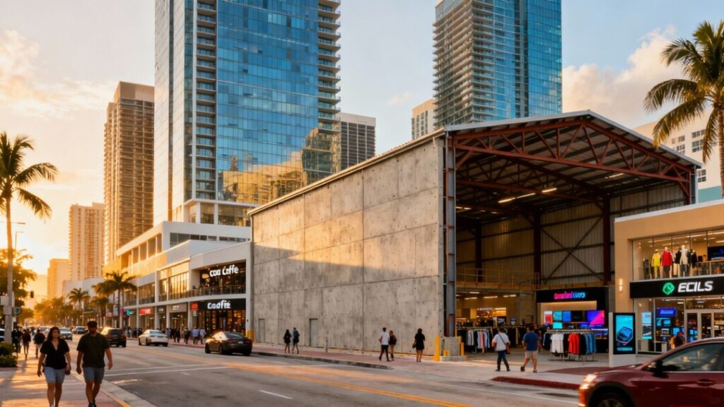 Florida commercial real estate boom: retail and industrial properties.