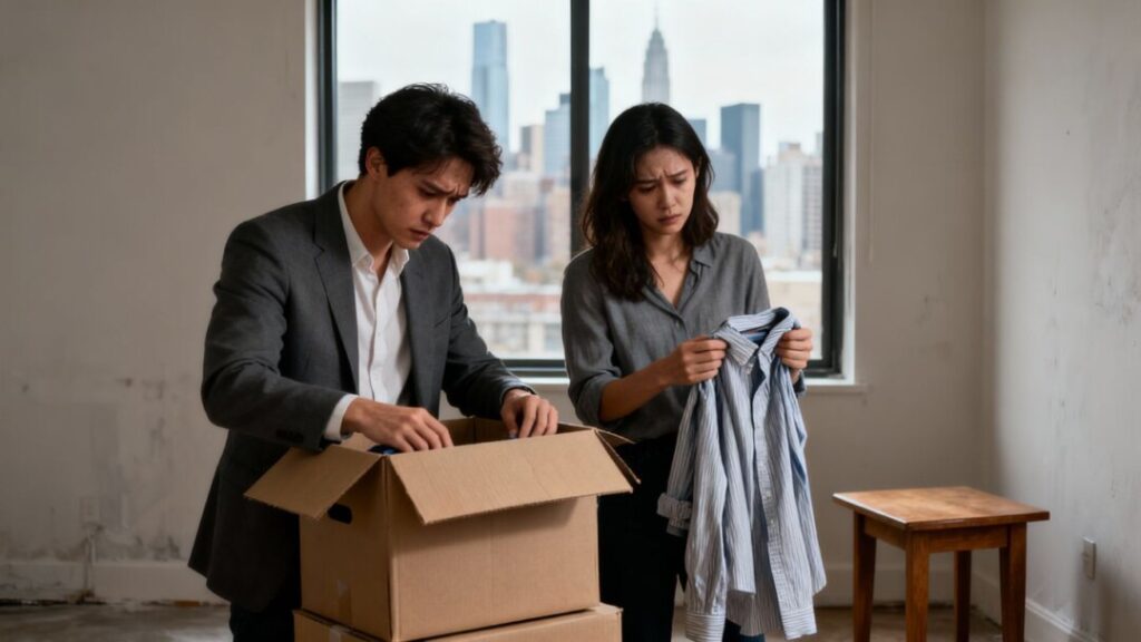 Orlando’s Soaring Rents Push Young Professionals Back Home Young professionals moving out of an apartment in Orlando.