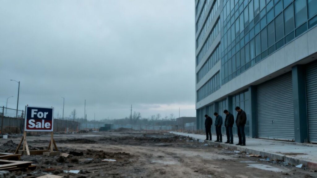 Onx Homes construction site closed, workers laid off.