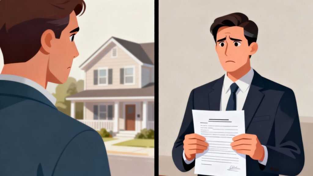 Buyer and seller dilemma over real estate contract.