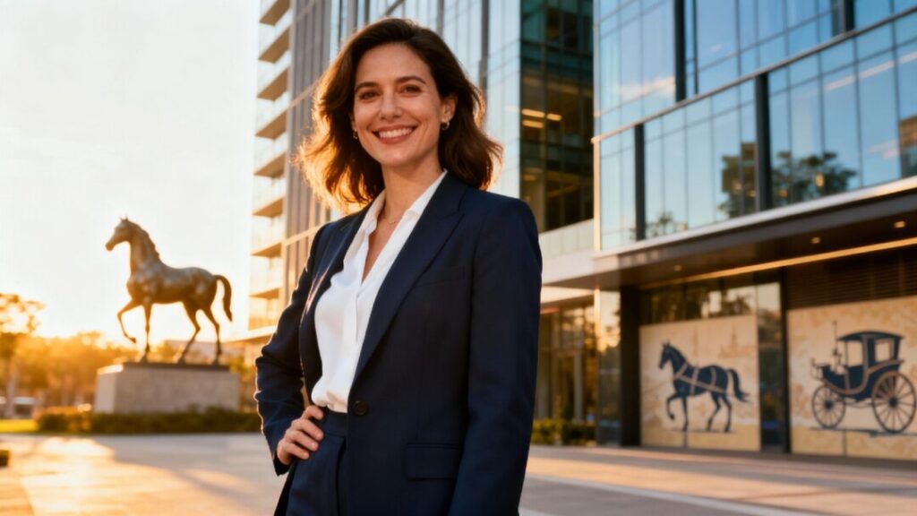 Liz Gray, Ocala REALTOR®, in front of Showcase Properties.