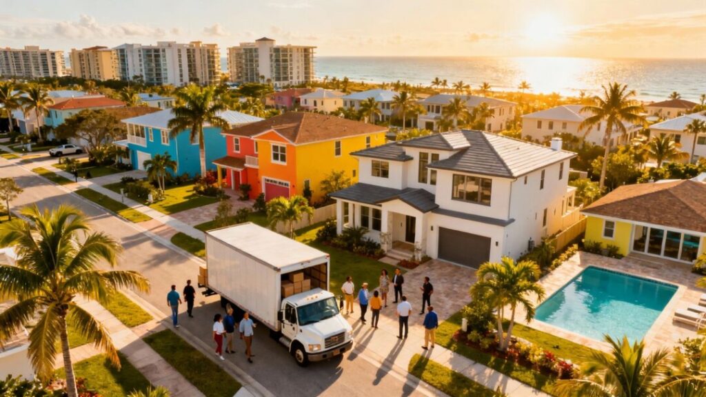 Florida homes and investors with palm trees and sunshine