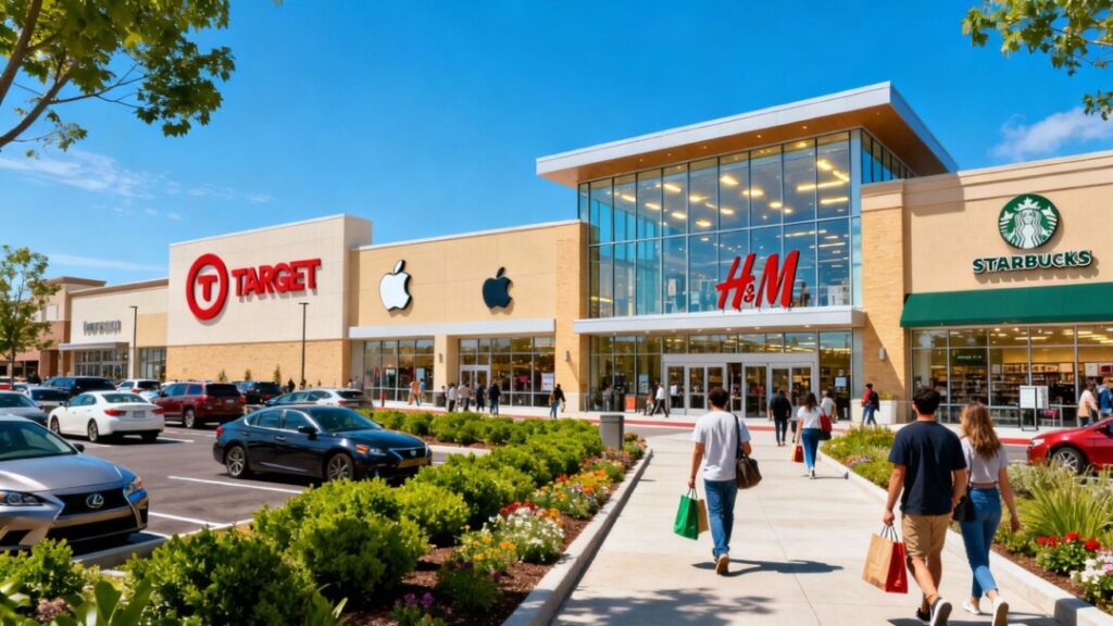 Target store at bustling Stafford retail center
