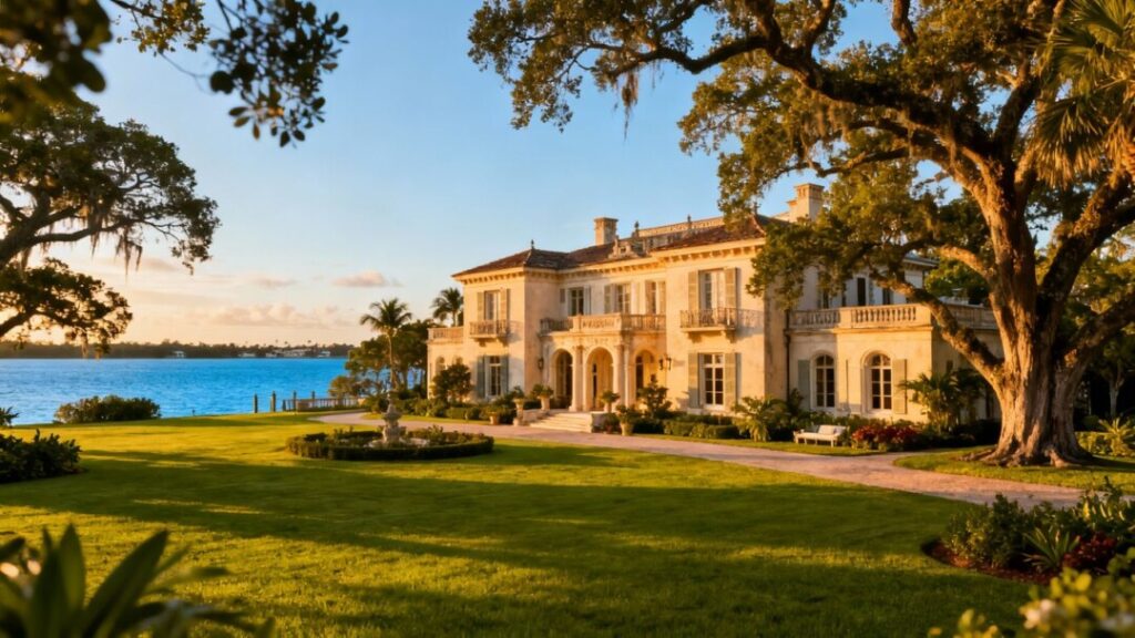 Sears Founder’s Historic Florida Estate Hits the Market for $600K Historic Florida estate with mansion and waterfront view.