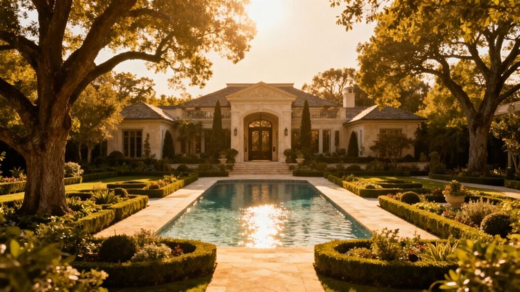 Luxury estate with pool and gardens in Glenvar Heights.