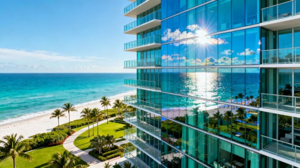 Luxury Ocean Terrace condos with ocean views in Miami Beach.