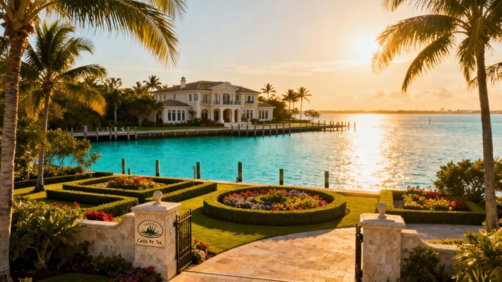 Luxury waterfront mansion in Gables by the Sea