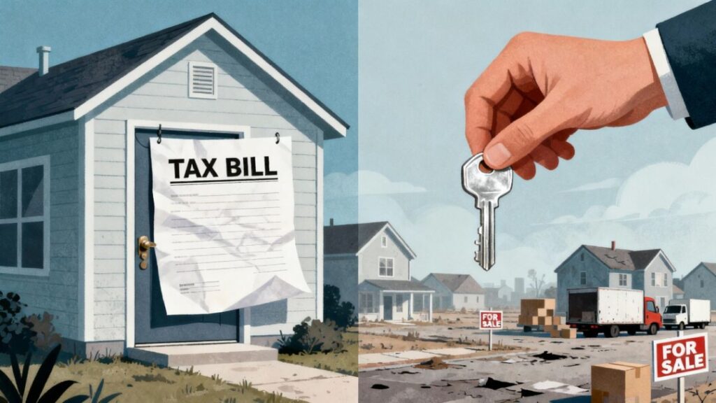 Florida housing crisis and property tax burden.