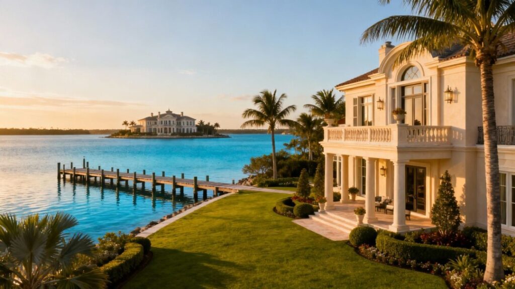 Opulent Florida mansion near Mar-a-Lago, reflecting a major investment.