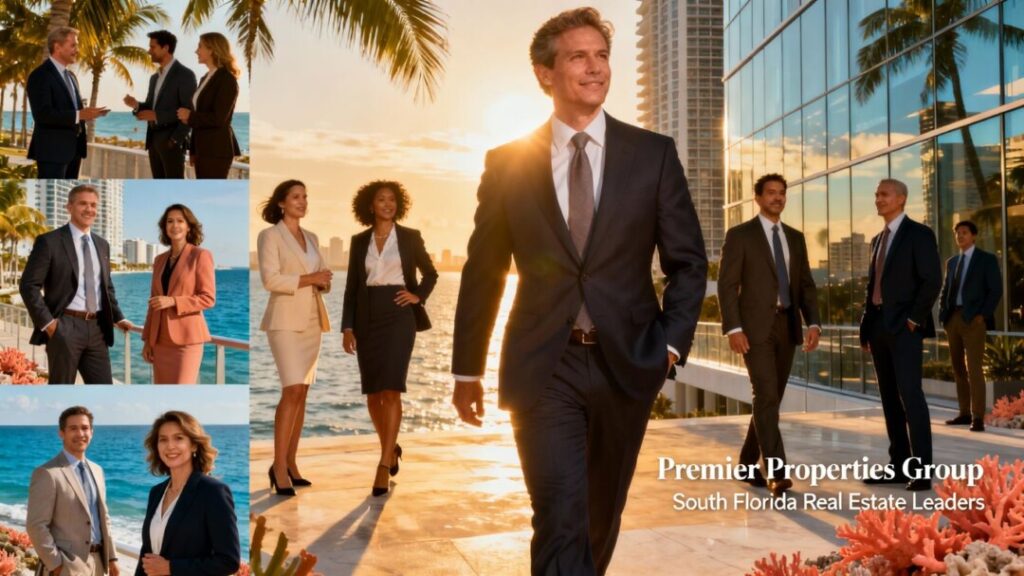 South Florida real estate agents at awards ceremony.