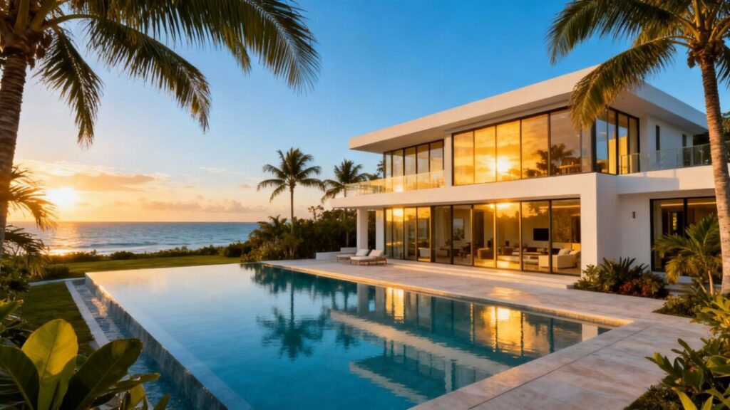 Luxury Florida mansion with ocean view