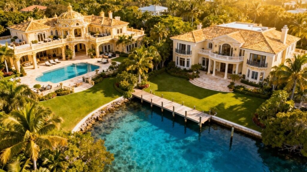 Rockstar Energy mogul's two lavish mansions in Florida.