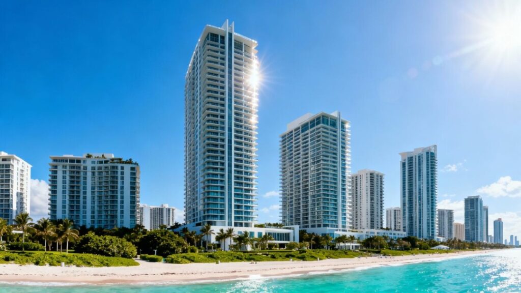 Sunny Isles condos with ocean views.