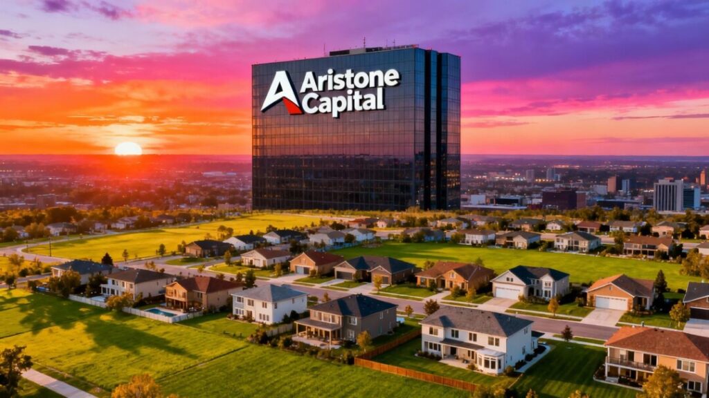 Aristone Capital building overlooking Southeast Florida cityscape and neighborhoods.