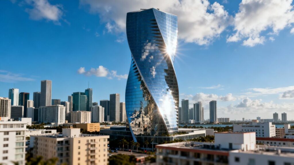 New skyscraper design in Brickell, Miami.