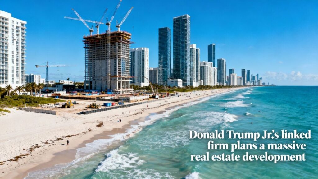 South Florida skyline with new real estate developments.