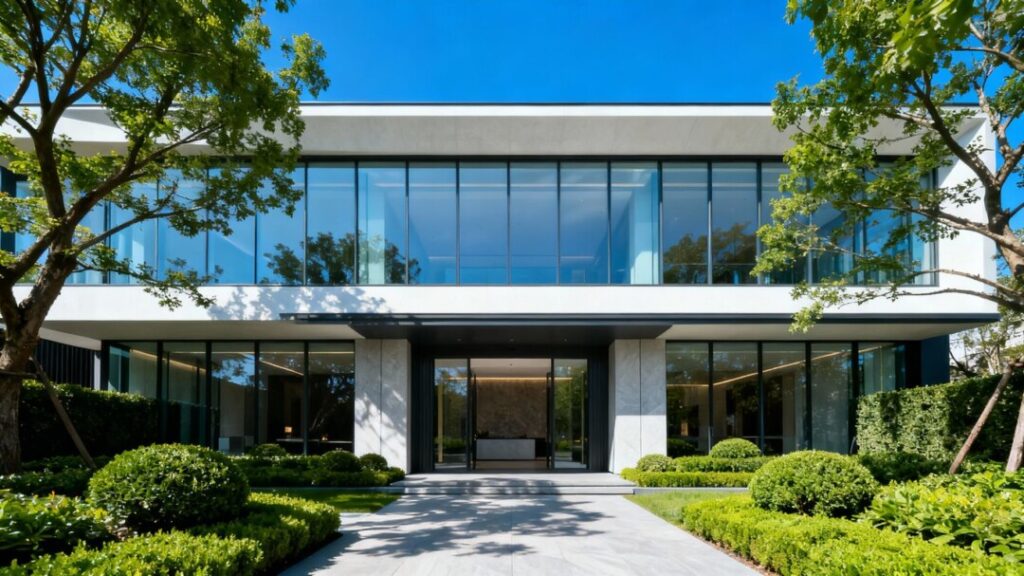 Elite International Realty's new corporate headquarters building exterior.