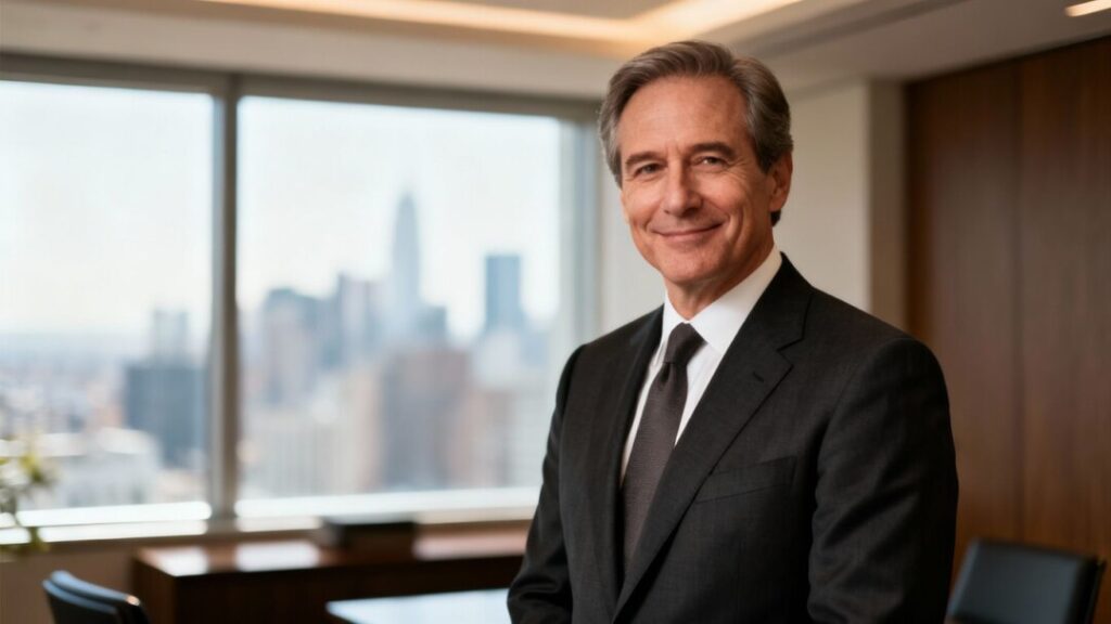 Charles Sowers in professional attire, office background.