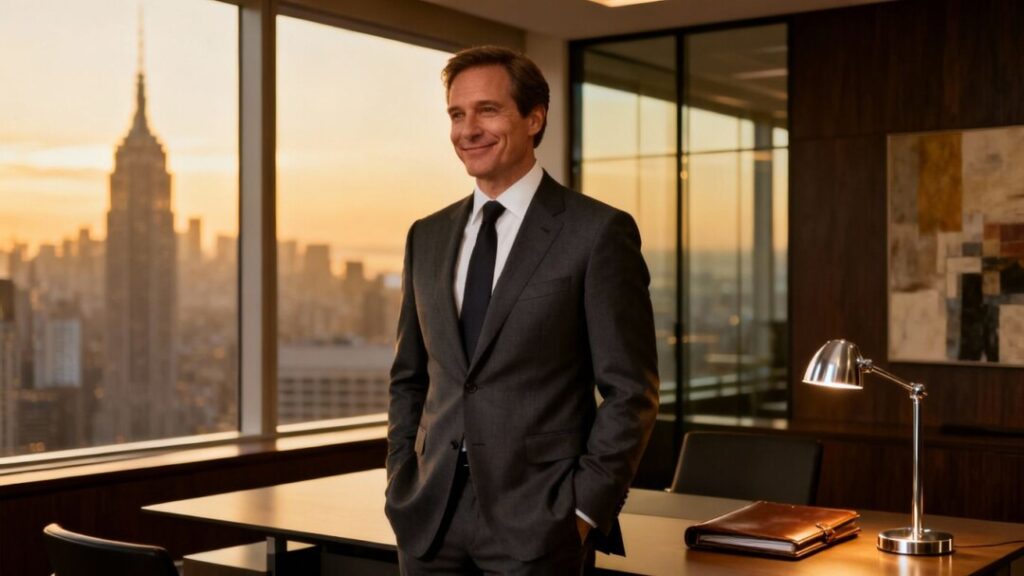 Charles Sowers in professional attire, office background.