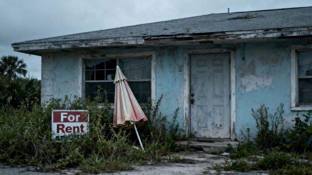 Florida vacation rental property in disrepair.