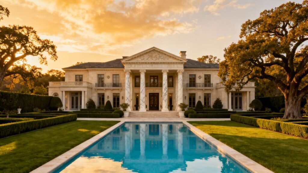 [Russell Wilson] and [Ciara]'s lavish California estate with pool.