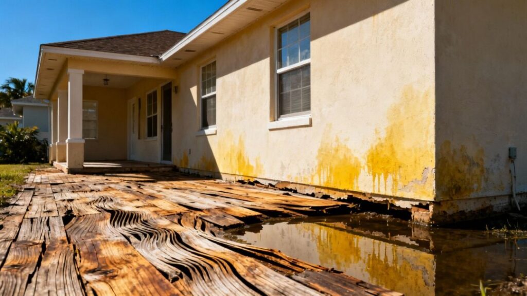 Florida home with water damage