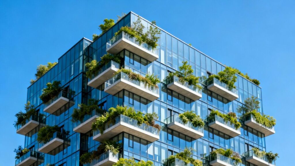 Modern 17-story residential tower on Collins Avenue.