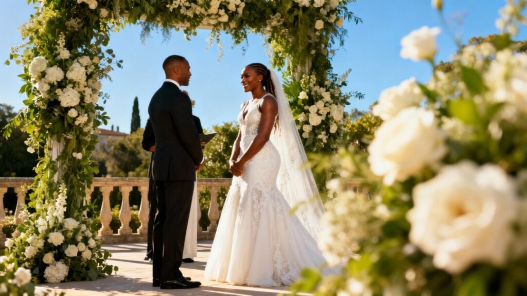 [Venus Williams] wedding at a lavish Florida estate.