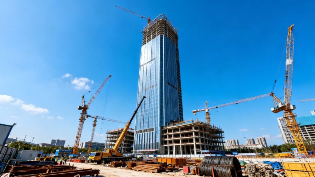 Real estate development fund partners with developer for skyscraper construction.