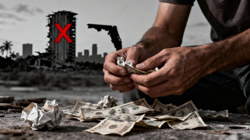 Florida real estate scam victims losing money.