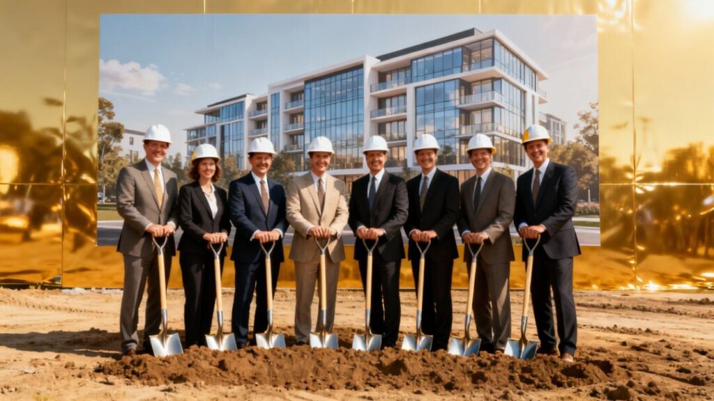 Groundbreaking ceremony for new Miami Beach residences.