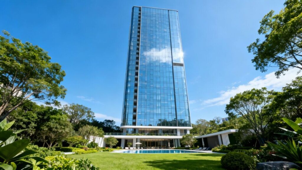Fort Lauderdale luxury high-rise building exterior.