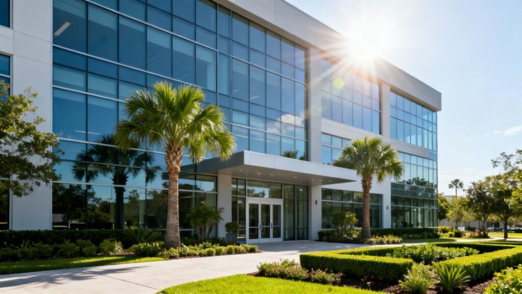 Kolter Urban's new Naples office building exterior.