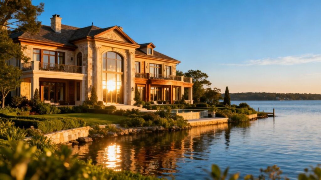 Luxury mansion on the Treasure Coast with waterfront view.