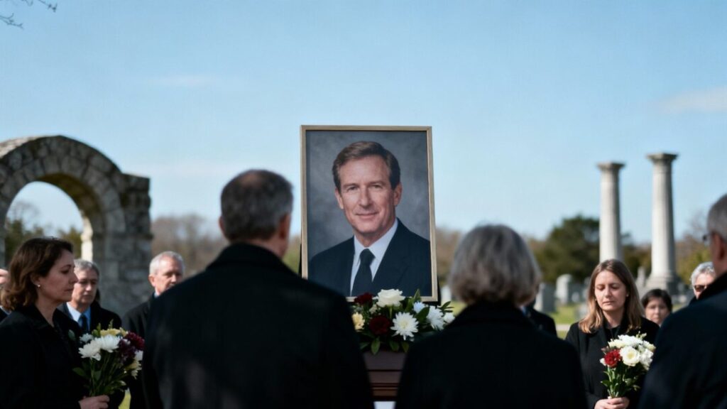 Portrait of [Keith O’Donnell] at a memorial service.