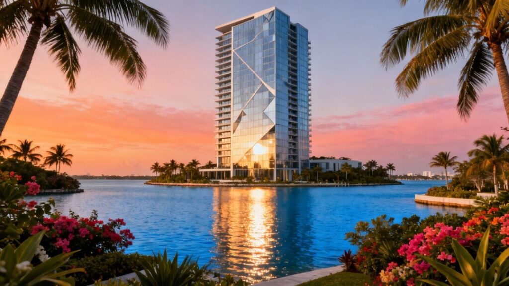 Ultra-luxury condominiums on a private Miami island.