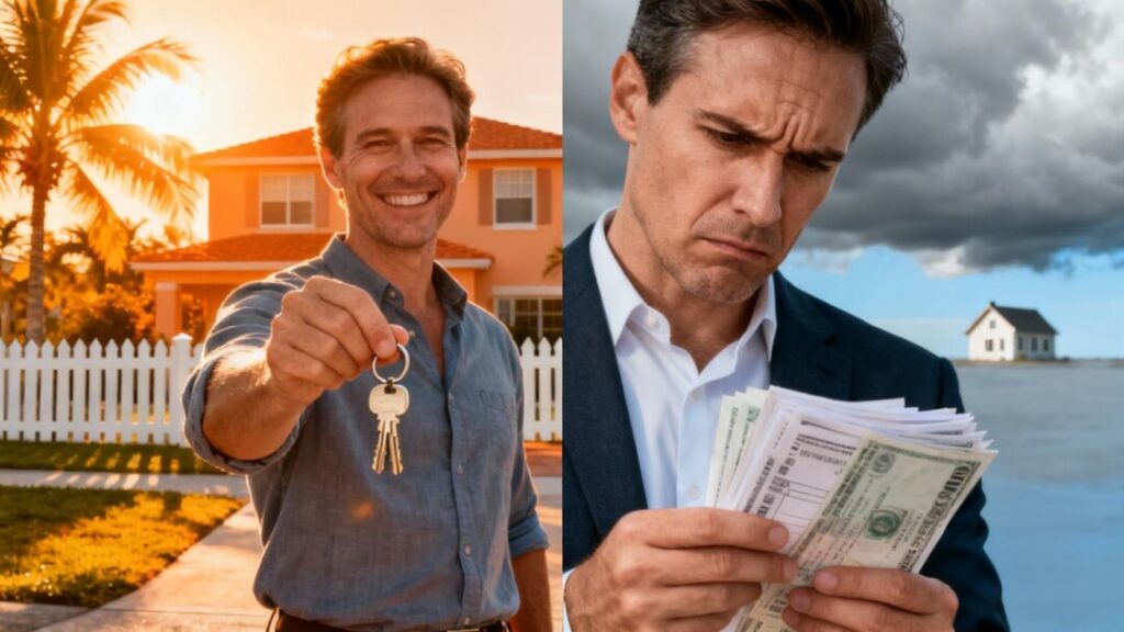 Florida homeowner joy vs. buyer confusion over property taxes.